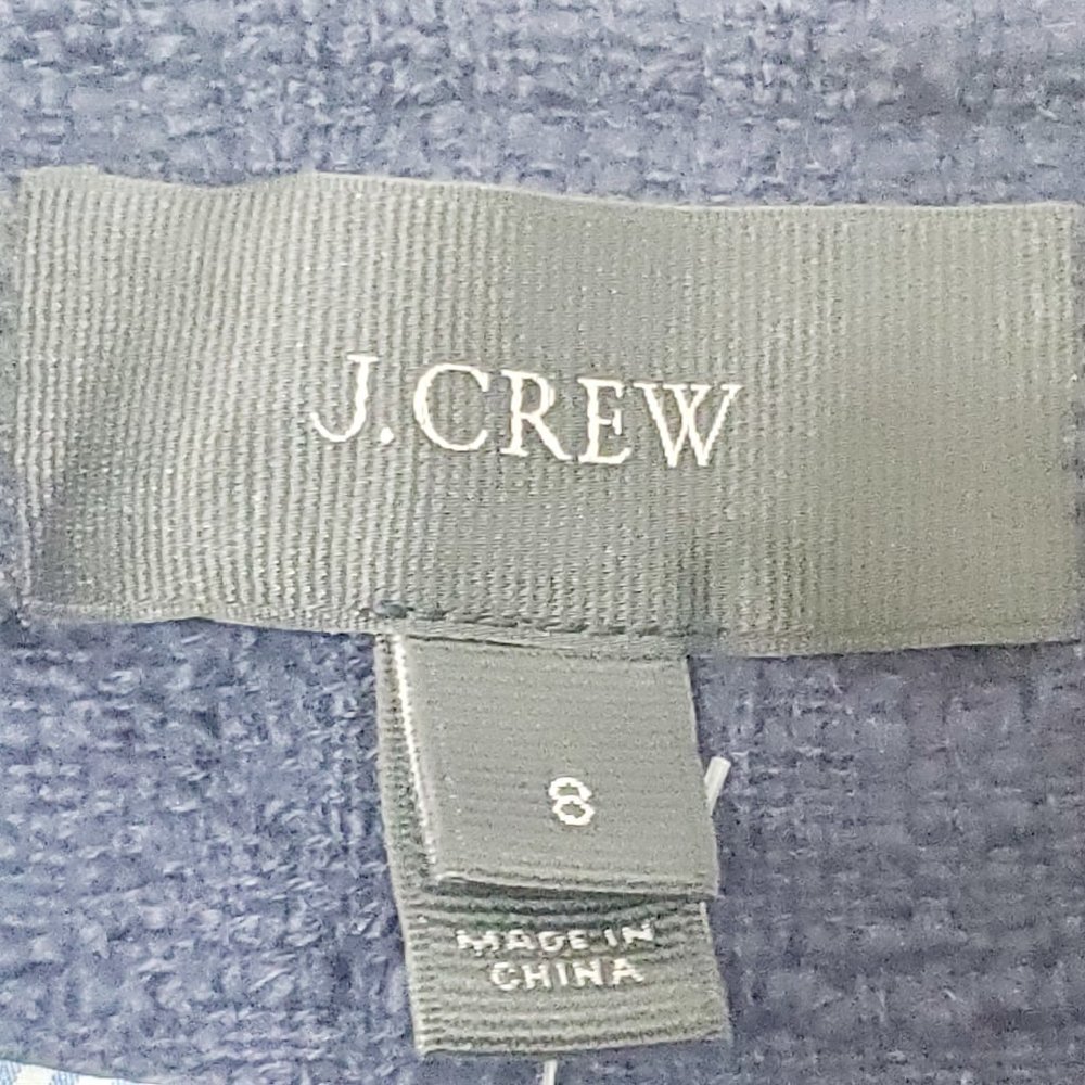 J. Crew Navy Tweed Lady Jacket Liberty Trim 8 NWT - Picture 9 of 13